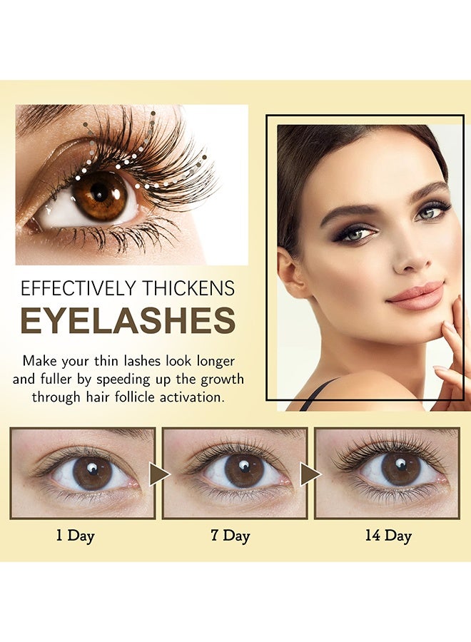 إيلهو سيروم تقوية الرموش والحواجب المكثف، سيروم للرموش لتعزيز نموها، سائل مكثف للرموش، زيت الخروع العضوي مع فرشاة، صيغة متقدمة لرموش وحواجب أطول وأكثر كثافة وامتلاءً، مثالي لتعزيز النمو الطبيعي، 20 مل - Image 4